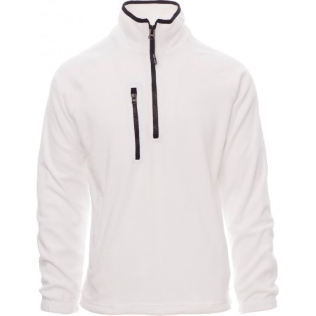 Dolomiti+ - Pile 1/2 zip con tasche - bianco