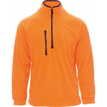 Dolomiti+ - Pile 1/2 zip con tasche - arancione