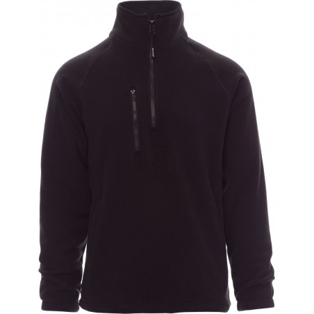 Dolomiti+ - Pile 1/2 zip con tasche - nero