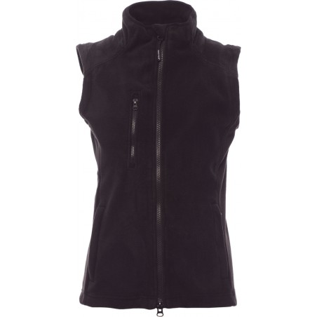 Easy+Lady- Pile smanicato zip intera donna - nero
