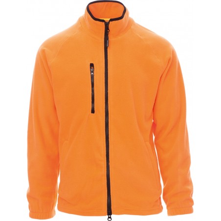 Norway - Pile zip intera con tasche - arancione