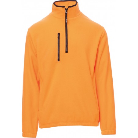 Pirenei - Pile 1/2 zip con tasche - arancione
