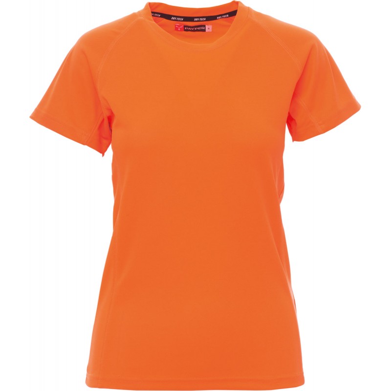 Runner Lady - T-shirt tecnica donna - arancione fluo