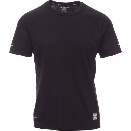 Running - T-shirt tecnica con inserti riflettenti - nero