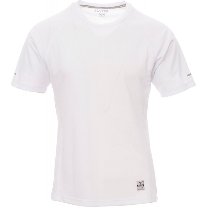 Running - T-shirt tecnica con inserti riflettenti - bianco