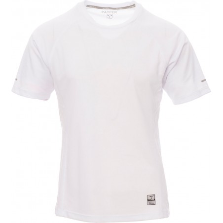 Running - T-shirt tecnica con inserti riflettenti - bianco