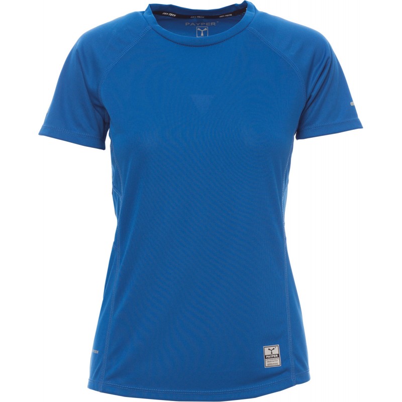 Running Lady - T-shirt tecnica con inserti riflettenti donna - blu royal