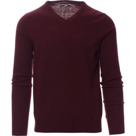 Business - Maglioncino collo a V - bordeaux