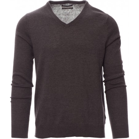 Business Melange - Maglioncino collo a V - grigio cenere melange