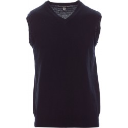Desk - Maglioncino smanicato con collo a V - blu navy