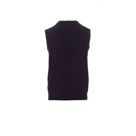 Desk - Maglioncino smanicato con collo a V - blu navy