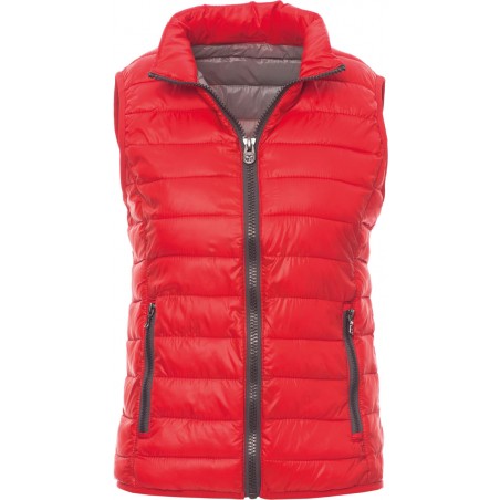 Casual Lady - Gilet piumino con tasche donna - rosso