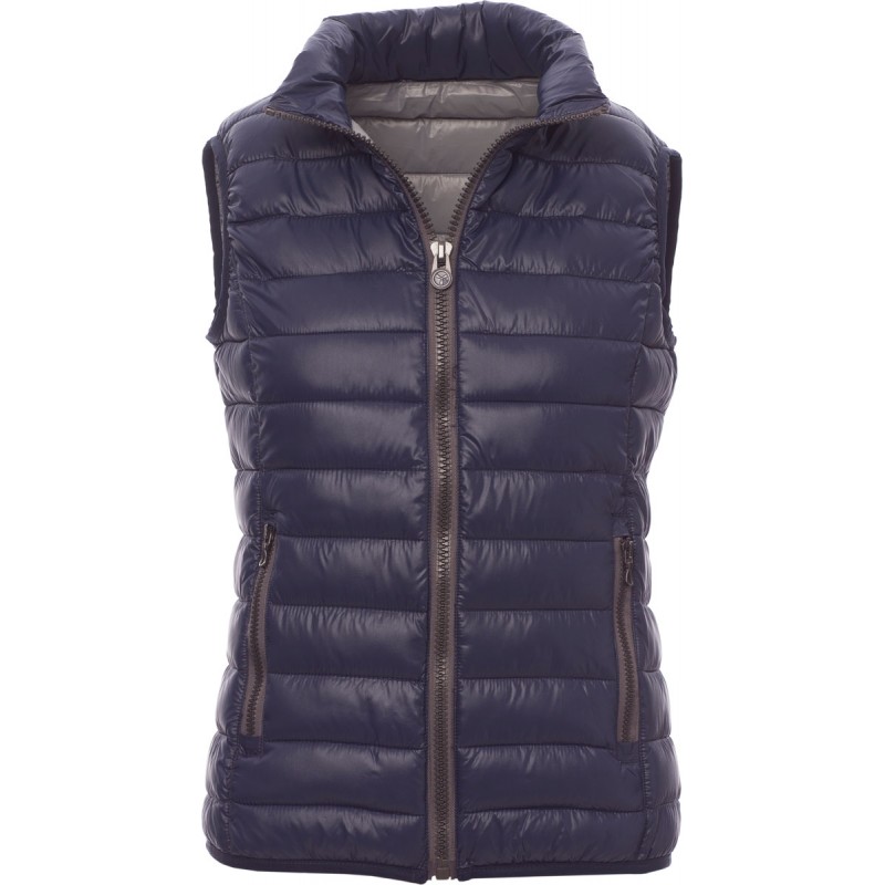 Casual Lady - Gilet piumino con tasche donna - blu navy