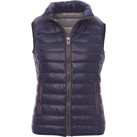 Casual Lady - Gilet piumino con tasche donna - blu navy