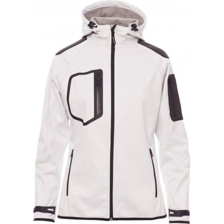 Extreme Lady - Giacca ergonomica con cappuccio e tasche donna - bianco