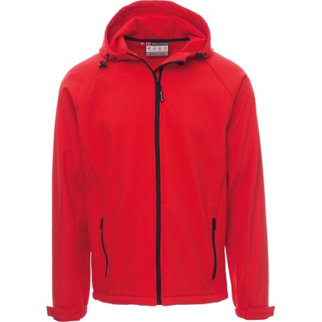 Gale - Giacca ergonomica con cappuccio e tasche - rosso