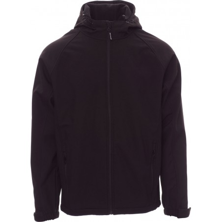 Gale - Giacca ergonomica con cappuccio e tasche - nero