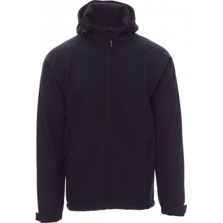 Gale - Giacca ergonomica con cappuccio e tasche - blu navy