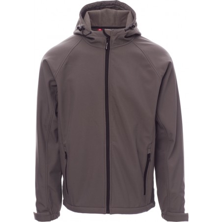 Gale - Giacca ergonomica con cappuccio e tasche - steel grey