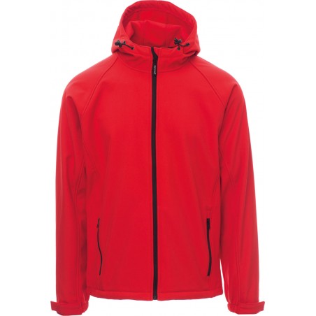 Gale - Giacca ergonomica con cappuccio e tasche - rosso