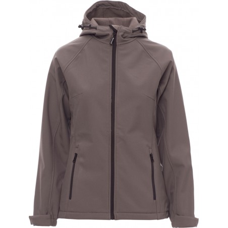 Gale Lady - Giacca ergonomica con cappuccio e tasche donna - steel grey