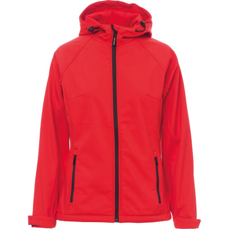 Gale Lady - Giacca ergonomica con cappuccio e tasche donna - rosso