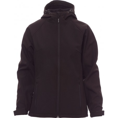 Gale Lady - Giacca ergonomica con cappuccio e tasche donna - nero