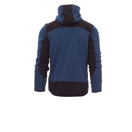 Trip - Giacca ergonomica con cappuccio e tasche - blu melange Trip - Giacca ergonomica con cappuccio e tasche - blu melange