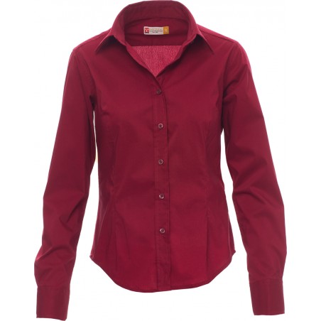 Image Lady - Camicia leggermente sfiancata donna - bordeaux