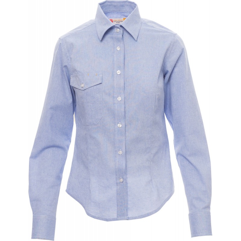 Specialist Lady - Camicia da lavoro in cotone donna - azzurro