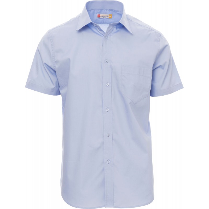 Spring - Camicia manica corta leggermente sfiancata - azzurro