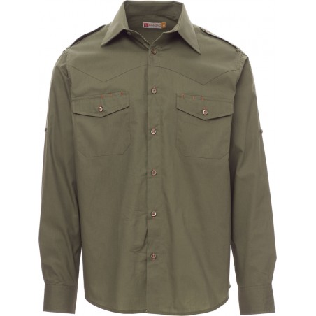 Trophy - Camicia leggermente sfiancata in cotone - verde militare