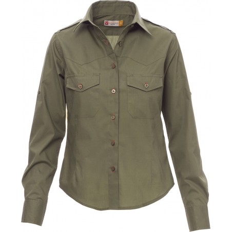 Trophy Lady - Camicia leggermente sfiancata in cotone donna - verde militare