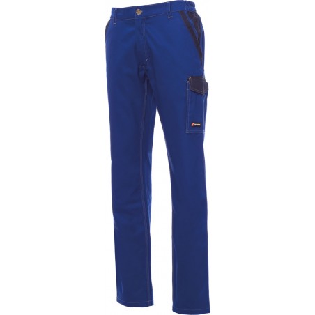 Canyon - Pantalone unisex multitasche in cotone - blu royal