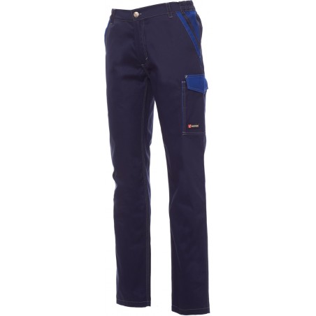 Canyon - Pantalone unisex multitasche in cotone - blu navy