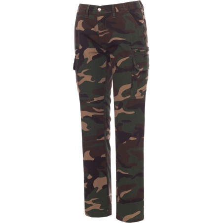 Forest/Summer Lady - Pantalone estivo con tasche laterali donna - mimetico