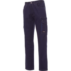 Texas - Pantalone multitasche in cotone unisex - blu navy