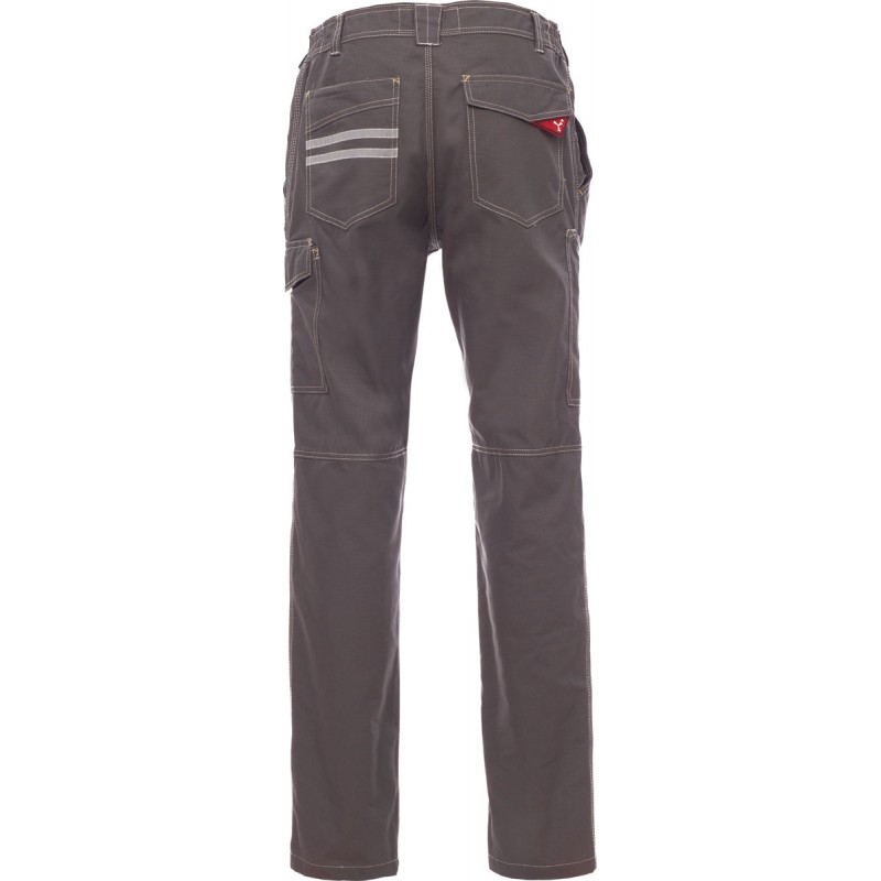 Worker Summer - Pantalone estivo multitasche in cotone - smoke