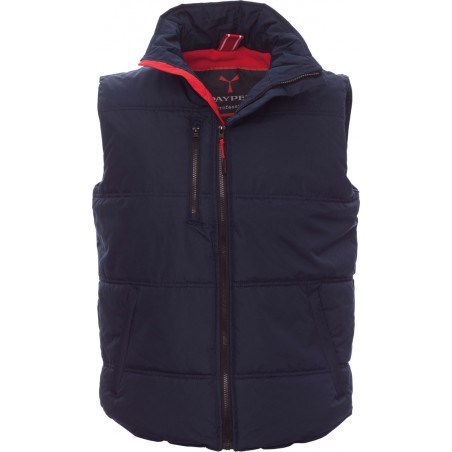Daytona - Gilet unisex imbottito in micropile con tasche - blu navy/rosso