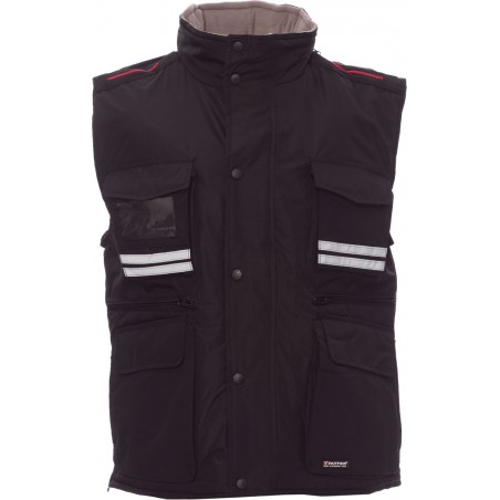 Flight - Gilet multitasche con cappuccio - nero