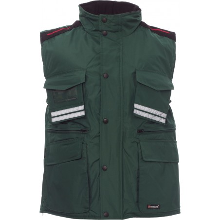 Flight - Gilet multitasche con cappuccio - verde