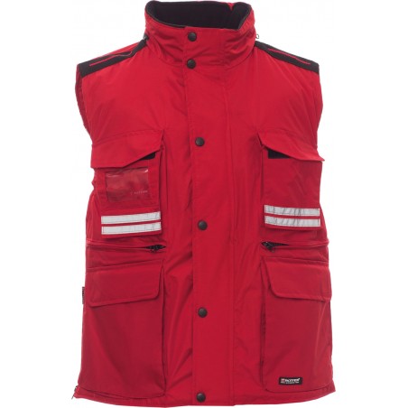 Flight - Gilet multitasche con cappuccio - rosso