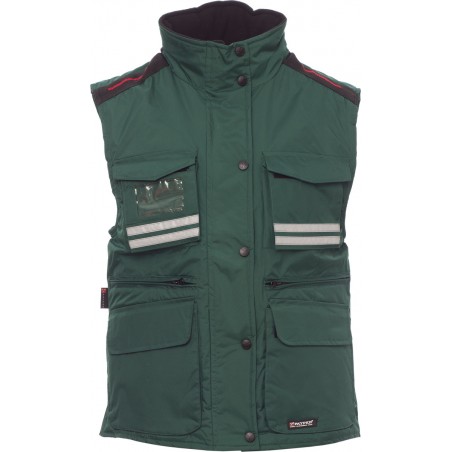 Flight Lady - Gilet multitasche con cappuccio donna - verde