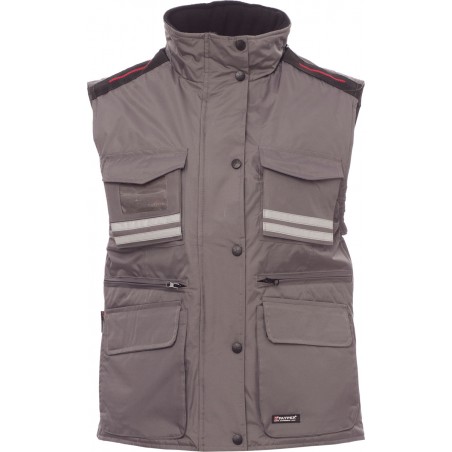 Flight Lady - Gilet multitasche con cappuccio donna - smoke