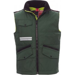 Mig 2.0 - Gilet con tasche e bande riflettenti unisex - verde