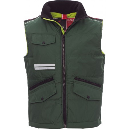 Mig 2.0 - Gilet con tasche e bande riflettenti unisex - verde
