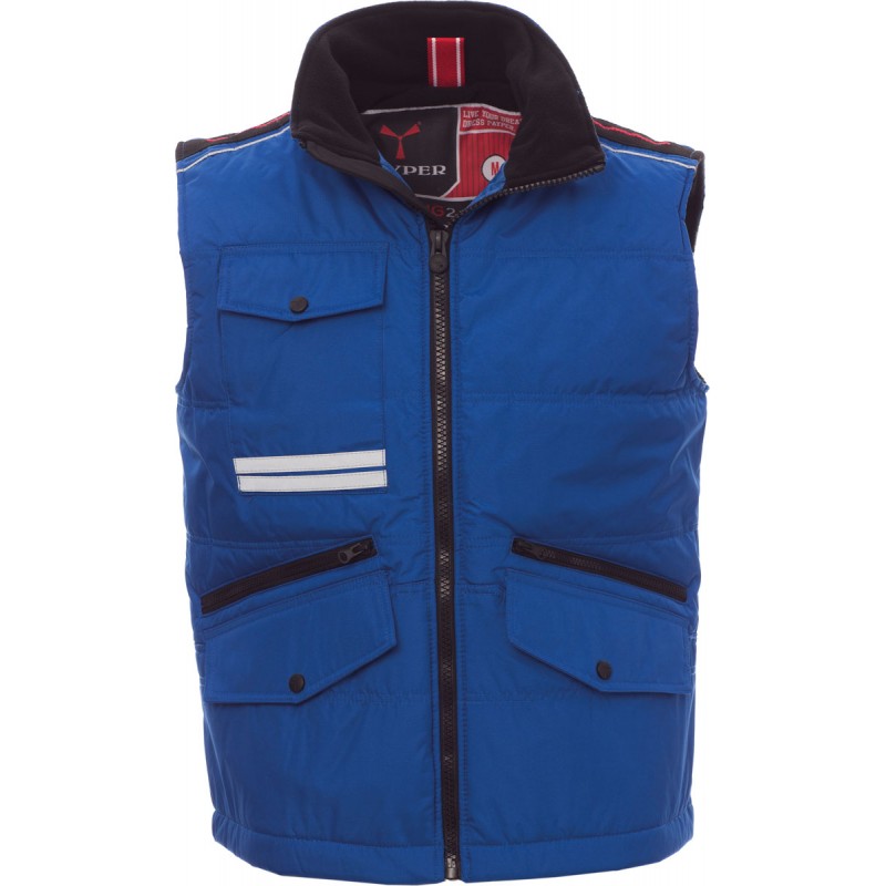 Mig 2.0 - Gilet con tasche e bande riflettenti unisex - blu royal