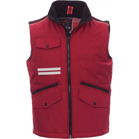 Mig 2.0 - Gilet con tasche e bande riflettenti unisex - bordeaux